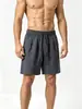 Comercio Exterior Transfronterizo Verano 2026 Nuevo Talla Grande Imitación Algodón Lino Color Sólido para Hombre Holgados Rectos Shorts de Cinco Puntos