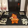 Felpudo de Bienvenida para el Hogar, Felpudo para Puerta de Entrada, Felpudo de Entrada con Tema de Estrellas, Felpudo Negro Resistente a la Suciedad, Alfombra de Lino Sintético, Felpudo Antideslizante