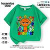 Nova Camiseta Sprunki Music Game Rhythm Box Around para Meninos e Meninas de Algodão de Verão de Manga Curta
