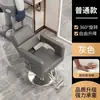 Silla giratoria con reposabrazos elevable de acero inoxidable para barbería, silla reclinable para estilismo y corte de cabello para salón de peluquería