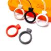 Cordão com Anel de Silicone Desenho de Urso Chaveiro de Celular Líquido Acessório Capa de Fone de Ouvido Pulseira Pingente para Pen Drive