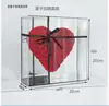Caja de Exhibición de Acrílico Altamente Transparente para Flores Eternas y Flores de Espejo Caja de Regalo Creativa de San Valentín y San Valentín Chino Caja para DIY