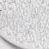 Miçangas Acrílicas Transparentes de Furo Grande 4*7mm Cor Sólida Plástico Soltas Miçangas para Artesanato DIY Corrente de Celular Material de Miçangas para Crianças