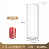 Frasco de Vidrio de Borosilicato Alto para Sala de Estudio, Sala de Estar, Escritorio, Paisajismo de Plantas Cilíndricas, Acuario Pequeño, Botella Ecológica Multifuncional para Micro Paisajes