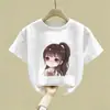 Camiseta de Verano para Niños Mayores, Camiseta de Manga Corta para Niñas, Nuevo Modelo Verano 2026, Top Delgado de Algodón Puro