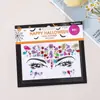 Pegatinas Faciales de Diamante Europeas y Americanas Pegatinas para Cejas y Ojos de Festival de Música Rendimiento Máscaras Diamantes Acrílicos Láser de Cristal Pegatinas