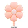Versión Coreana de Globo de Película de Aluminio de Margarita Cara Sonriente Blanca Globo de Papel de Aluminio de Crisantemo Accesorios para Fotos de Cumpleaños Globo de Plumeria
