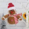 Muñeca Regalo de Navidad Hombre Galleta Hombre de Jengibre Juguete de Peluche Muñeca Decoración de Árbol de Navidad Muñeca de Escaparate de Centro Comercial