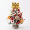 Amazon 45/60cm Decoração de Natal Mini Árvore de Natal Nevada Conjunto de Enfeites para Mesa de Casa