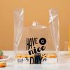 Sacos Descartáveis Transparentes Comerciais para Levar Sacos de Embalagem de Plástico Sacos para Alimentos Panificação Pão Bolsas Atacado
