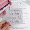 7 Pares de Pendientes de Tachuela para Estudiantes Mujeres Estilo Coreano Simple Pequeños Lindos Conjunto Combinación Pendientes Joyería para Orejas