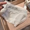 Ice Silk sem costura uma peça quadril-embrulhado confortável cueca cintura média feminina plus size borda de renda menina estilo japonês roupas íntimas femininas lote