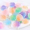 Luminous Blooming Rose fazendo faça você mesmo capa de telefone celular resina acessórios creme cola caixa de armazenamento decoração material pacote
