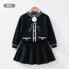 Estilo Otoño e Invierno Ropa de Punto para Niña Estilo Academia Top Falda Plisada Conjunto de Dos Piezas Elegante para Bebé Niña Conjunto Coreano a la Moda