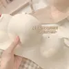 Sujetador de Media Copa Sin Costuras para Mujer con Espalda Bonita, Bandaña Push-Up Sin Aros, Sujetador Strapless Sexy Ajustable