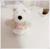 [Solo Ropa] Ropa para Cachorros West Highland Accesorios Lindos Suéter Sombrero Set de Abrigo