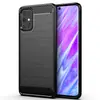 Funda Adecuada para Teléfono Móvil Nuevo Samsung Galaxy S25 Samsung S4 Patrón de Fibra de Carbono Cepillada Silicona Anticaída Funda S23