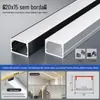 Lâmpada de linha LED Slot para lâmpada de alumínio embutido em forma de U Slot de alumínio Lâmpada de linha de liga de alumínio Barra de luz linear embutida de perfil de alumínio