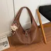 2026 Bolso Tote Tejido Casual Nuevo de Gran Capacidad para Mujer Bolso de Hombro Retro Simple para el Trabajo y el Viaje