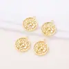 Accesorios de Joyería Semiacabados Estilo Chino al por Mayor Material Colgante de Flor de Metal para Collar Pulsera Pendiente DIY