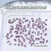 Brilhante Colorido Mini Zircônia Rasteirinhas Fundo Chanfrado Joias para Unhas Venda Quente Transfronteiriça Dopamina Unha Wear Acessórios para Unhas