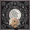 Toalha de Mesa para Tarot, Tapete de Tarot, Fase da Lua do Tarot, Sol, Árvore da Vida, Toalha de Mesa de Veludo