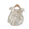 Novedades de Verano: Mameluco de Princesa de Verano para Bebé Niña, Mameluco Delgado Bordado Calado sin Espalda
