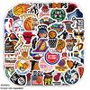 50 Pegatinas Impresas con Graffiti del Logotipo de la Alianza de Juego de Baloncesto de los Lakers Maleta Scooter Papelería Pegatinas Creativas