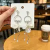 Aretes de Plata S925 Estilo Fragante Perla Asimétricos Estilo Natural Tranquilo Personalidad Temperamento Combinación Total Simples Aretes de Amor