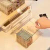 Caja Organizadora de Cartas Caja Hogar Acrílico Transparente Escritorio Bar Almacenamiento a Prueba de Polvo Caja de Almacenamiento de Cartas Yu-Gi-Oh