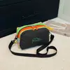 Nova Bolsa de Ombro de Lona Color Block Estilo Pai e Filho para Mulheres, Versão Coreana Versátil Estilo Ins Bolsa Quadrada Dopamina, Bolsa Transversal Fashionable 9