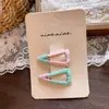 Presilhas de Cabelo Coloridas em Formato de Coração de Frutas e Animais Niannian para Meninas, Grampos de Cabelo para Passeios de Verão