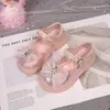 Zapatos de Cristal para Niñas Primavera y Otoño Zapatos de Princesa para Niños 2026 Nuevos Zapatos de Cuero para Niñas Elsa Zapatos para Bebé con Suela Suave y Pedrería