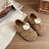 2026 Nuevos Zapatos Birkenstock para Niños Decoración de Gato Pequeño de Dibujos Animados Zapatos Individuales para Niñas Suela Suave Zapatos Casuales Birkenstock Retro para Niños Pequeños