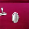 Joyería Artesanal Étnica Miao de Guizhou Accesorios de Bordado Miao Base para Anillo de Plata Miao DIY Montura para Incrustar Piezas Bordadas Base para Anillo