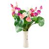 Flor Artificial Tacto PU pequeño Loto pecera paisaje decoración del hogar tela de seda flor falsa loto planta en maceta venta al por mayor