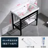 Lavabo Integrado de Cerámica de Alta Temperatura Lavabo para Ropa con Tabla de Lavar Lavabo para Balcón Baño Lavabo Lavabo Sobre Encimera