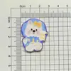 [Tamanho Grande] Desenho Animado Acrílico Fofo Glitter West Highland Acessórios de Joia Broche DIY Emblema Geladeira