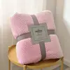 Manta Gruesa de Color Sólido con Patrón de Piña, Transfronteriza, Manta de Sofá de Franela de Vellón de Coral, Manta de Siesta, Manta de Aire Acondicionado