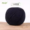 Hilo de Algodón Hueco de 2 mm para Bolsas de Playa Caladas Hechas a Mano con Ganchillo, Material Especial Bola de Hilo Redonda de 2 mm