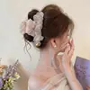 Pinza para el pelo con lazo de malla para mujer, Pinza de alta gama 2026 estilo nuevo para cabello grueso, Pinza de tiburón para la parte posterior de la cabeza, Accesorio para el pelo de verano
