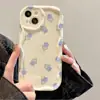 Tulipas Tela Cheia Adequado para Capa de Celular iPhone 16 Apple 17 Pro Menina 13 Pro Max 15 Anti-Queda 14 Pro