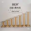 Soporte de Altavoz Estantería de Madera Maciza Huisheng, Soporte de Altavoz de Sonido Envolvente, Pies Amortiguadores