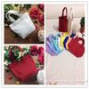 Bolsa de lanche em tela em branco para pintar à mão, bolsa para doces, caixa de almoço, bolsa de cosméticos, bolsa de armazenamento, fornecimento de fábrica