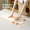 Fasola Alfombrilla de Silicona Antibacteriana para Amasar Hogareña de Grado Alimenticio Antideslizante Engrosada Rodillo y Alfombrilla para Harina Tabla de Cortar para Hornear