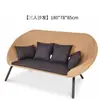 Conjunto de Sofá Externo Pátio Jardim Lazer Cadeira de Rattan Varanda Aberta Cadeira de Lounge Simples Pousada Sofá de Rattan Trançado Externo