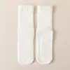 Meias de Veludo Coral para Mulheres no Outono e Inverno, Meias de Algodão Grossas e Quentes de Comprimento Médio, Estilo Inverno, Meias Fofas, Meias para Dormir