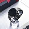 Correa de reloj para Huawei WATCH GT 5 Hebilla plana de tres cuentas curvada GT5 (46 mm) Correa de Acero Especial