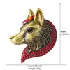 Moda Retro Europea y Americana Broche de Tigre Año Zodiacal del Tigre Pin Conmemorativo de Aleación de Diamante Unisex Corsage Decorativo