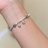 Pulsera de campana colgante de bambú de plata esterlina s925 para mujer, diseño de nicho de lujo, ligera, regalo para novia.